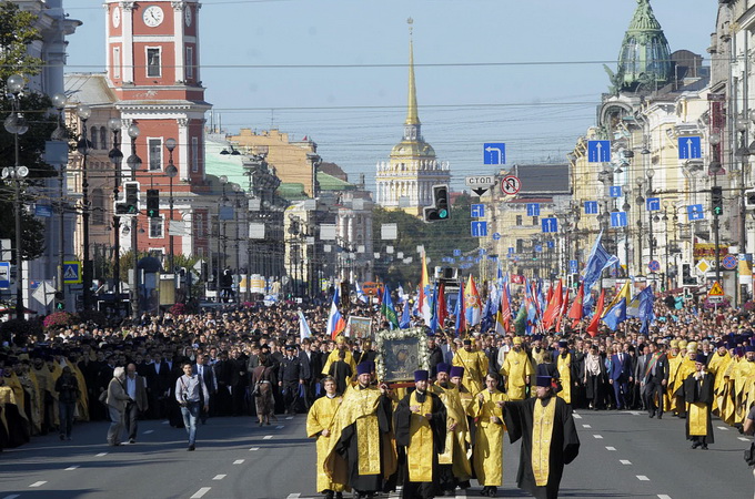 Хресний хід на честь святого благовірного князя Олександра Невського пройде в Санкт-Петербурзі