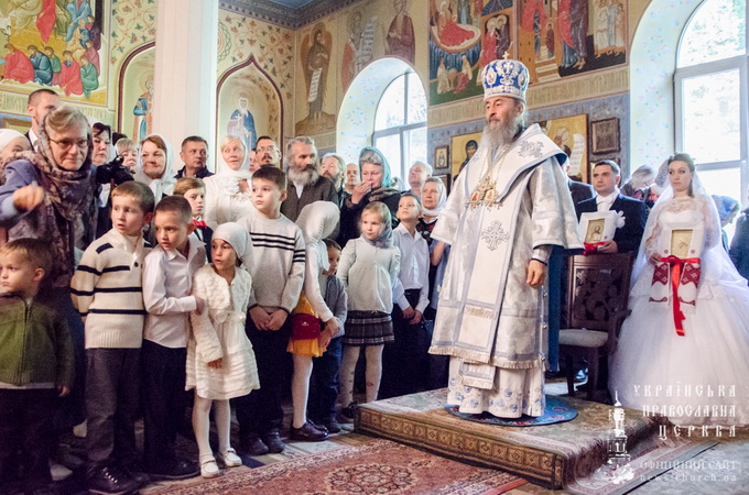 В праздник Рождества Пресвятой Богородицы Предстоятель УПЦ совершил богослужение в монастыре урочища «Церковщина» (ФОТО)