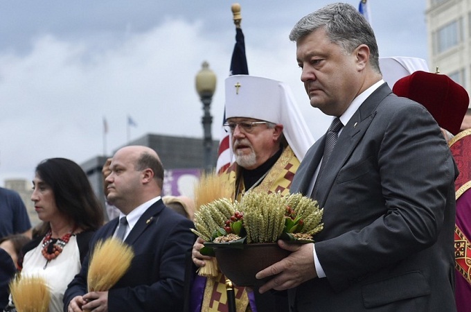 Президент Украины с митрополитом Антонием в США почтили память жертв Голодомора 