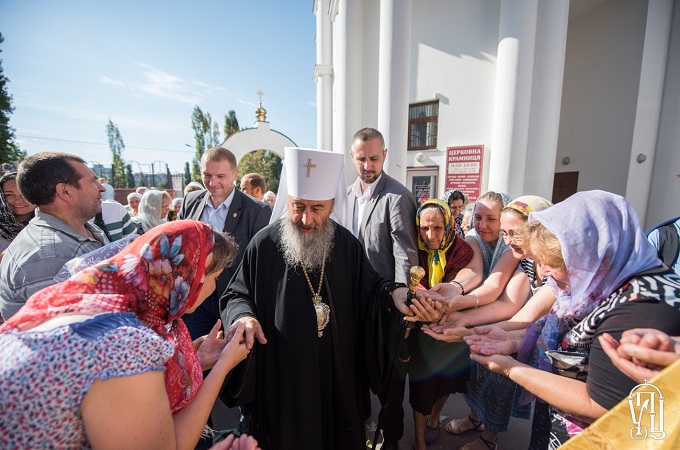 У Свято-Ольгинському соборі Києва Предстоятель УПЦ звершив Літургію (ФОТО)