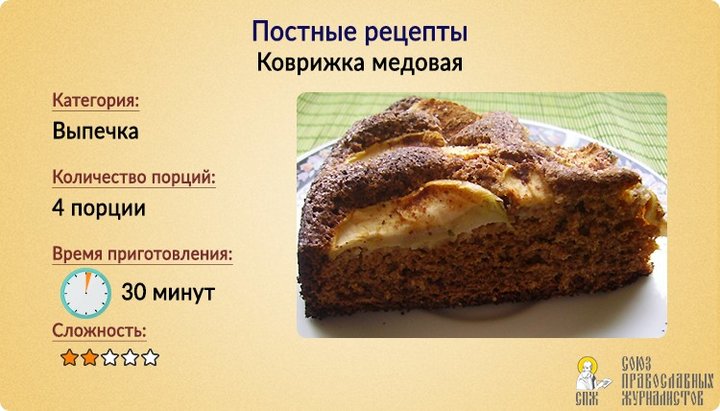 Коврижка медовая