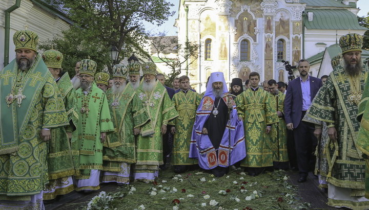 Блаженніший Митрополит Київський і всієї України Онуфрій у день свого тезоіменитства в Києво-Печерській лаврі