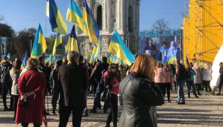 «Молебень» на Софійській площі в Києві