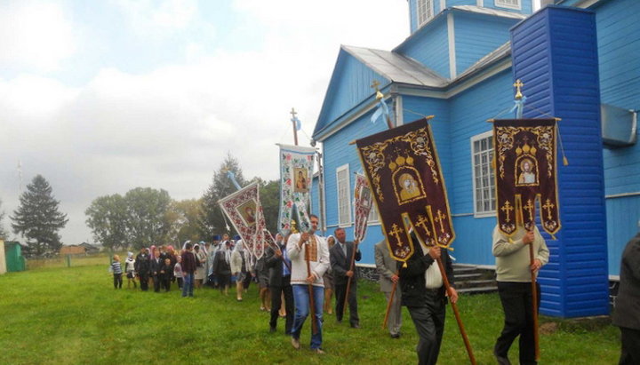 Престольне свято в храмі УПЦ в Берестяному