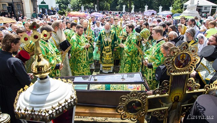 Празднование дня прп. Агапита Печерского в Киево-Печерской лавре. Фото: сайт обители