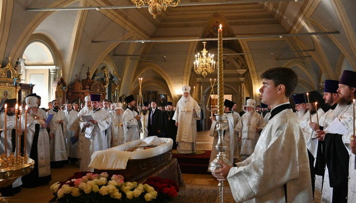 В Москві Патріарх Кирил звершив відспівування архімандрита Нестора (Жиляєва). Фото: monasterium.ru 