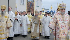 Предстоятель УПЦ очолив Божественну літургію в Почаївській лаврі