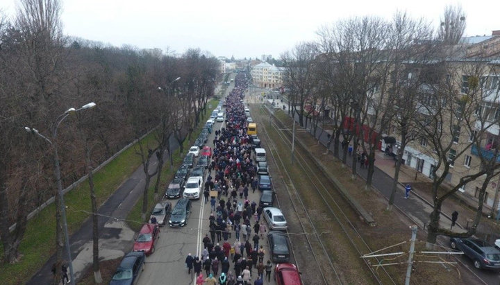 Хресний хід УПЦ в Вінниці. 08.03.2020. Фото: СПЖ