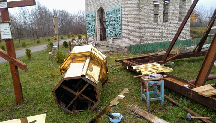 Будівництво храму-меморіалу в пам'ять про ліквідаторів аварії на ЧАЕС. Фото: особистий архів релігійної громади храму