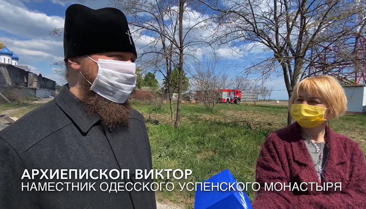 Архиепископ Виктор (Быков), наместник Успенского Одесского мужского монастыря. Фото: скриншот видео на YouTube-канале Одесской епархии