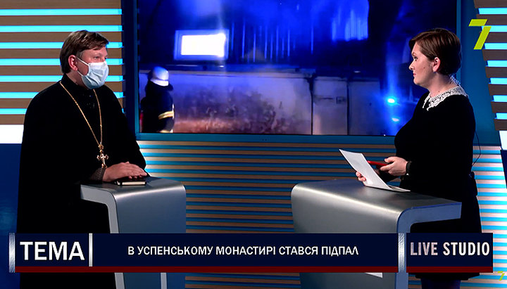 Протоієрей Євген Гутьяр, секретар Одеського єпархіального управління. Фото: скріншот відео на YouTube-каналі «7 канал»