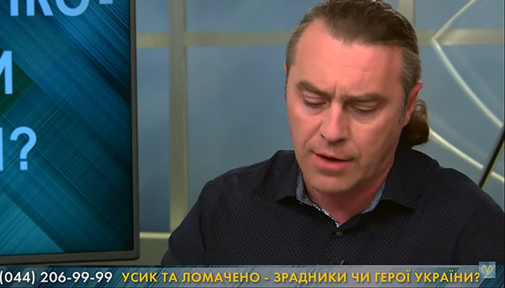 Член Политсовета ВО «Свобода», депутат Киевского городского совета Игорь Мирошниченко. Фото: скриншот видео на YouTube-канале «Магнолия-ТВ»