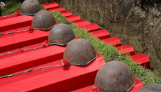 Clergy of the Borispil eparchy rebury soldiers of World War II