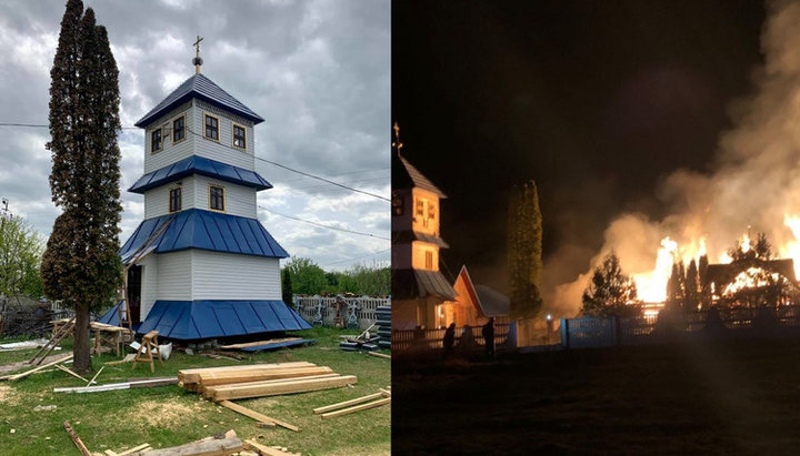 Віруючі відновили постраждалу від пожежі дзвіницю. Фото: Чернівецько-Буковинська єпархія