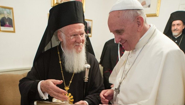 Патріарх Варфоломій і папа Франциск. Фото: vaticannews.va