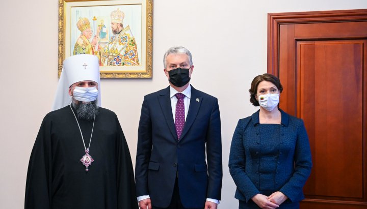 A meeting of the President of Lithuania Gitanas Nauseda with Epiphany Dumenko. Photo: lrp.lt