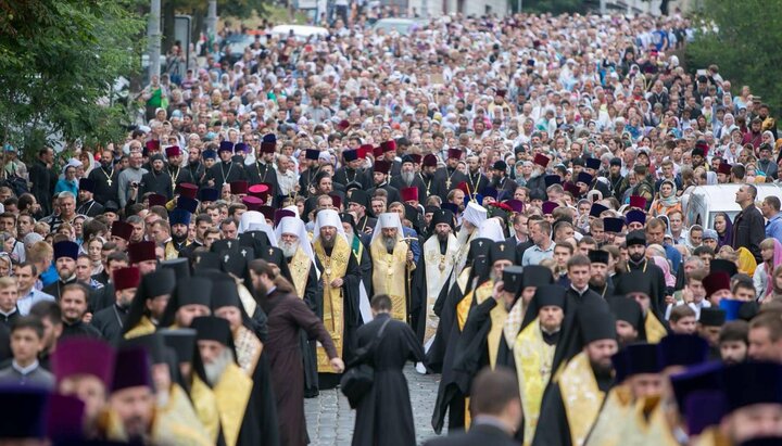 Хресний хід УПЦ в Києві на День Хрещення Русі, 2019. Фото: news.church.ua