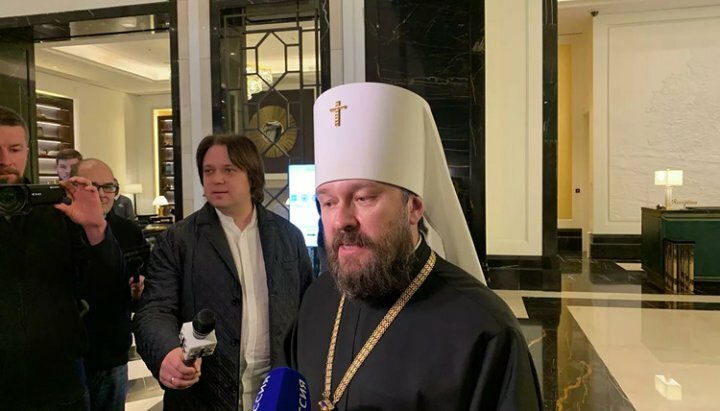 The head of the DECR MP, Metropolitan Hilarion (Alfeyev). Photo: RIA Novosti