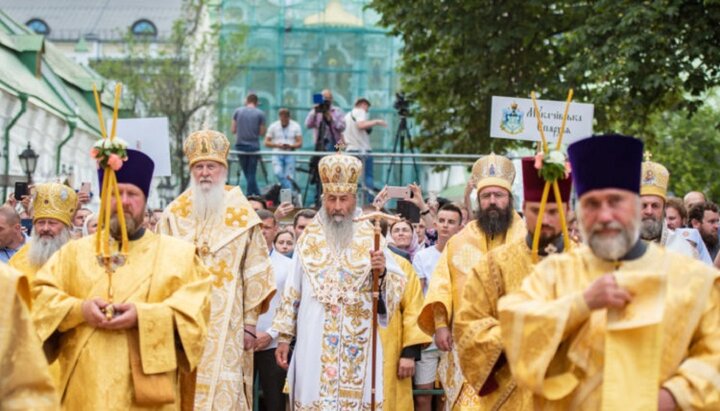 Блаженніший Митрополит Онуфрій у Свято-Успенській Києво-Печерській лаврі. Фото: news.church.ua