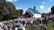 Митрополит Марк освятил новый храм в Ясине, построенный вместо захваченного