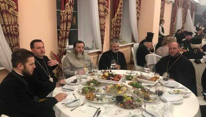 Ceremonial meal for representatives of the OCU and Phanar in Kyiv. Photo: Gabriel Kryzyna's facebook