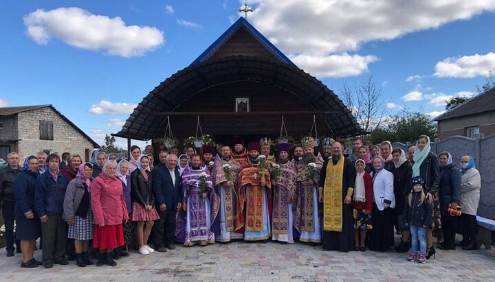 Престольне свято в новому храмі Свято-Хрестовоздвиженської громади с. Копиткове. Фото: СПЖ