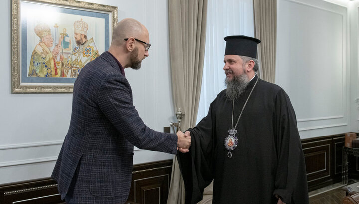 Арсений Яценюк и Епифаний Думенко. Фото: facebook.com/yatsenyuk.arseniy