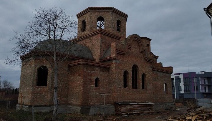 Храм УПЦ, що будується, на честь Серафима Саровського в Рівному. Фото: Facebook-сторінка Рівненської єпархії УПЦ.