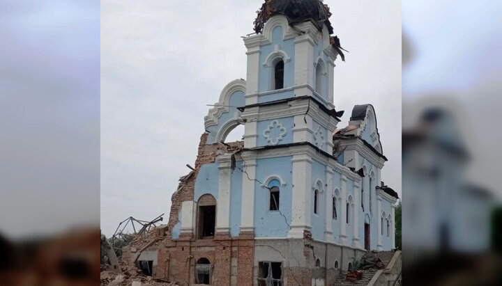 Від обстрілів зруйновано храм скиту Святогірської лаври у селі Богородичне