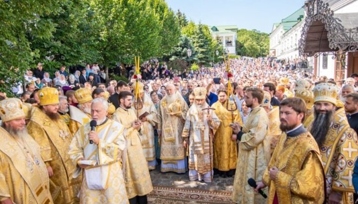 Торжества в Киево-Печерской лавре в день празднования Крещения Руси. Фото: news.church.ua