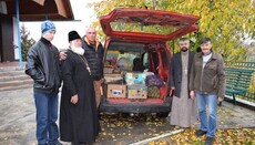 У Полтавській єпархії передали гумдопомогу пацієнтам лікарень та воїнам ЗСУ