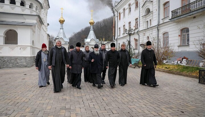 Делегация Киевской епархии в Святогорской лавре. Фото: Информационно-просветительский отдел УПЦ