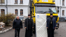 В Святогорскую лавру доставили очередную гумпомощь от Киевской епархии