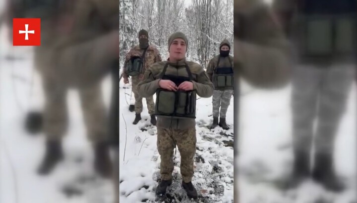 Воины благодарят зрителей православного СМИ. Фото: скриншот видео t.me/kozakTv1 