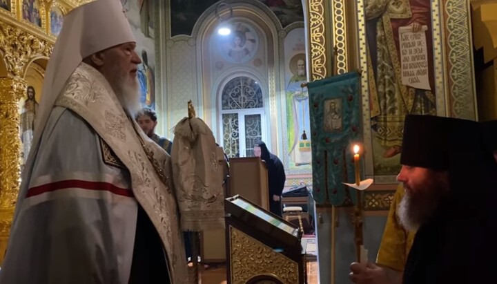 Митрополит Агафангел возглавил монашеский постриг в Покровском скиту. Фото: скриншот видео информационного отдела Одесской епархии