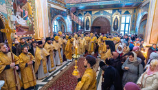 Предстоятель УПЦ очолив дияконську хіротонію в Києво-Печерській лаврі