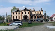 «Активисты» пытаются помешать восстановлению сожженного храма УПЦ в Милиево