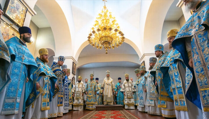 Митрополит Онуфрій на святі в храмі ікони Божої Матері «Світлописана». Фото: news.church.ua