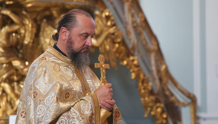 Протоиерей Александр Колб в Андреевском соборе. Фото: Фейсбук ставропигии Фанара в Киеве