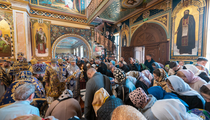 Літургія у Києво-Печерській лаврі 14 квітня 2024 р. Фото: news.church.ua