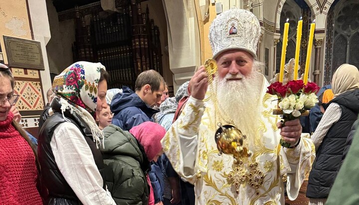 Керуючий Західноєвропейським вікаріатством УПЦ єпископ Боярський Веніамін. 5.04.24 г. Фото: Тг-канал УПЦ в Ірландії