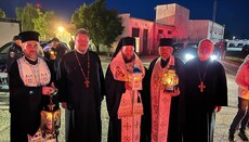 Romanian Church conveys the Holy Fire to Chernivtsi and Mukachevo Eparchies