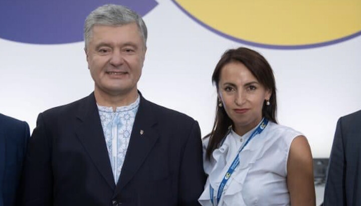 Petro Poroshenko and Nila Ostrovska. Photo: Facebook Nila Ostrovska