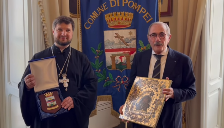 UOC thanks Pompeii mayor for help in restoring Odesa cathedral 