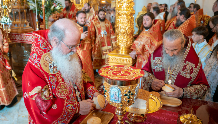 Primates of OCA and UOC celebrate the festive Divine Liturgy in Bancheny