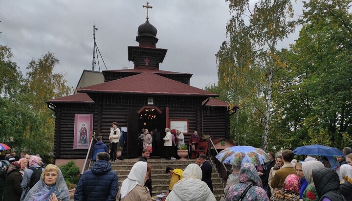 Парафіяни храму вмч. Пантелеймона м. Вишгород одноголосно засвідчили вірність УПЦ і Блаженнішому Онуфрію. Фото: t.me/dozor_kozak1