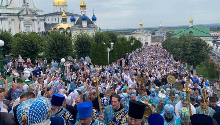 Почаевская лавра 4 августа 2024г. Фото: t.me/Konotopskaeparhia