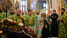 Предстоятель звершив літургію в день Собору прп. отців Ближніх печер Лаври