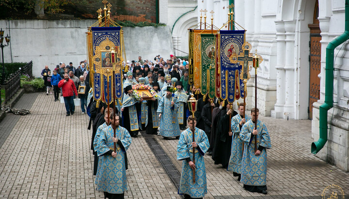 Хресний хід у Святогірській лаврі 14 жовтня 2024 р. Фото: svlavra.church.ua