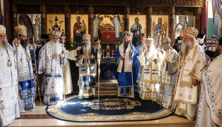 Patriarch Porfirije and Archbishop Stefan at the service. Photo: spc.rs